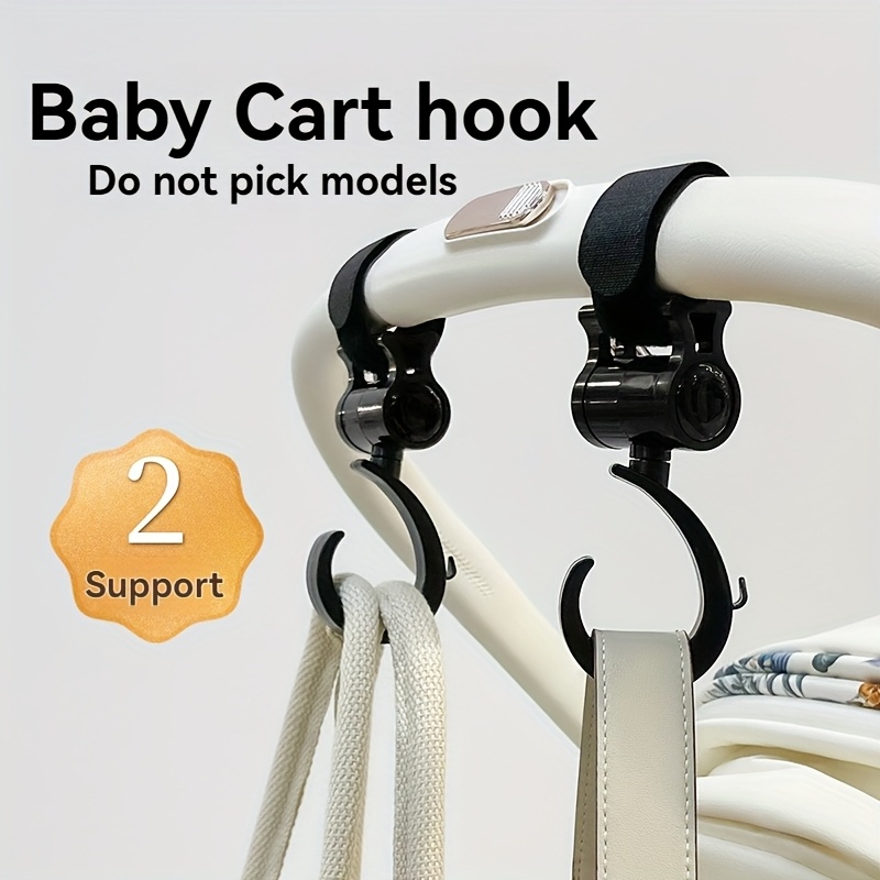 Baby Nursery Trolley - 360-Degree Rotating Hook, Baby Stroller Hook,