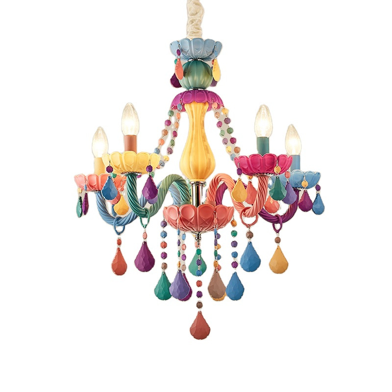 Baby Nursery Chandelier - Macaron Chandelier European-style Children's Room Bedroom