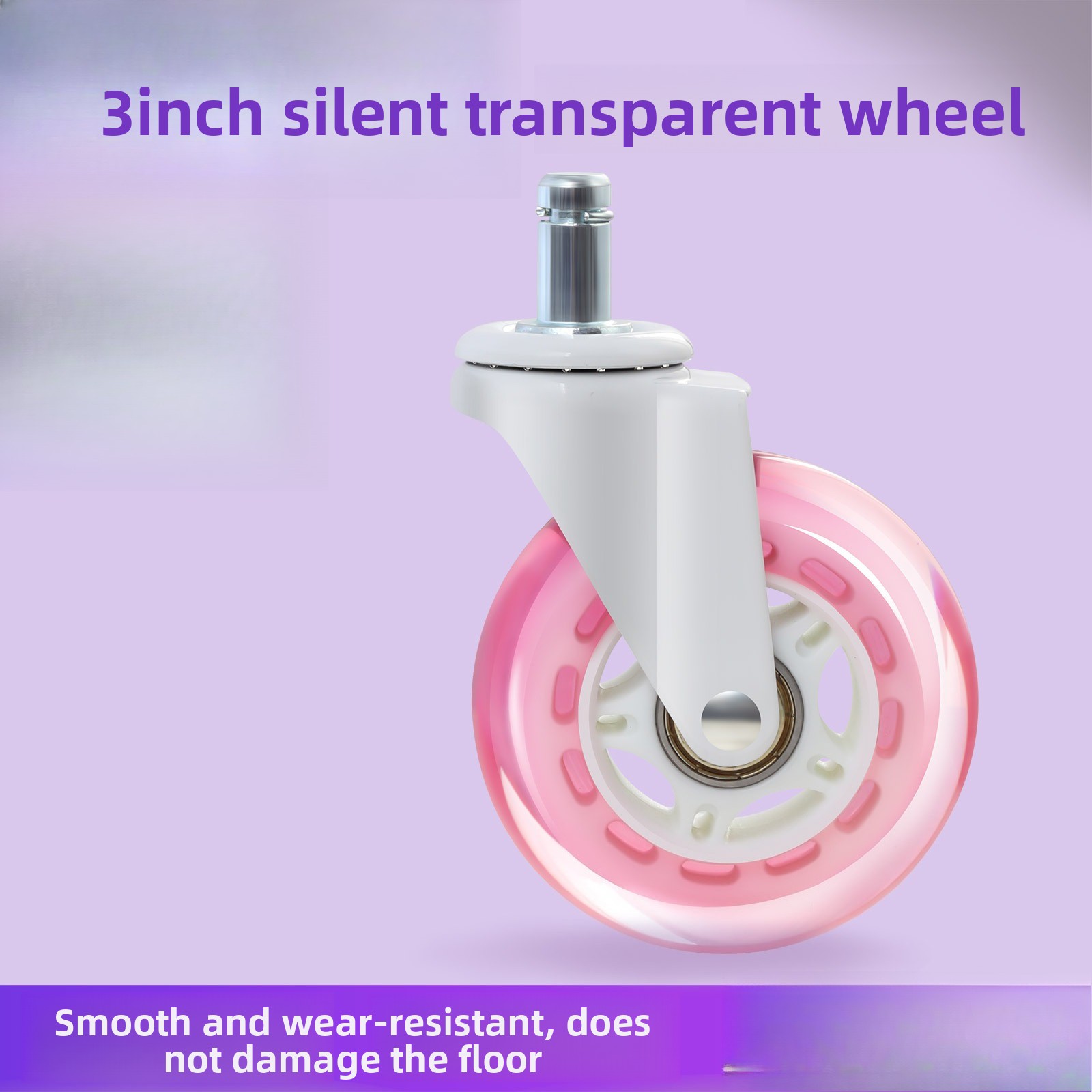 Baby Nursery Trolley - 5pcs Furniture Casters Wheels Soft Rubber