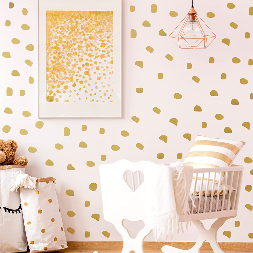 Baby Nursery Vinyl Wall Stickers - 96Pcs/set Cute Irregular Dots Wall Decal