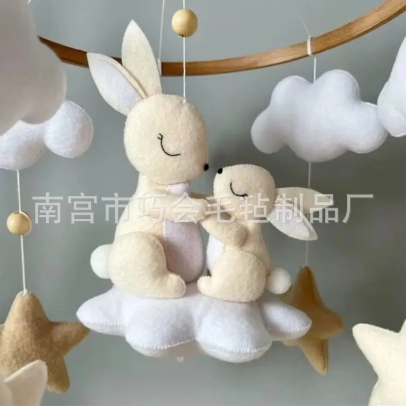 Handmade Soft Felt Bunny Baby  - Baby Nursery Crib recension och pris