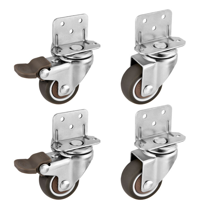4Pcs L Type Furniture Casters  - Baby Nursery Trolley recension och pris