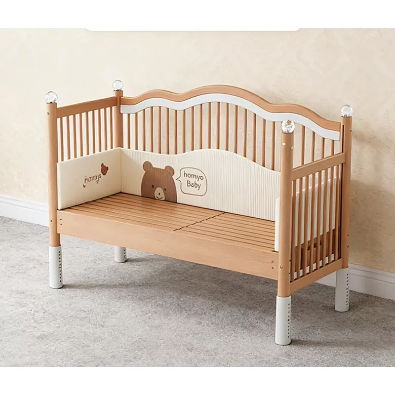 Solid Wood Baby Splicing Bed M - Baby Nursery And Co recension och pris