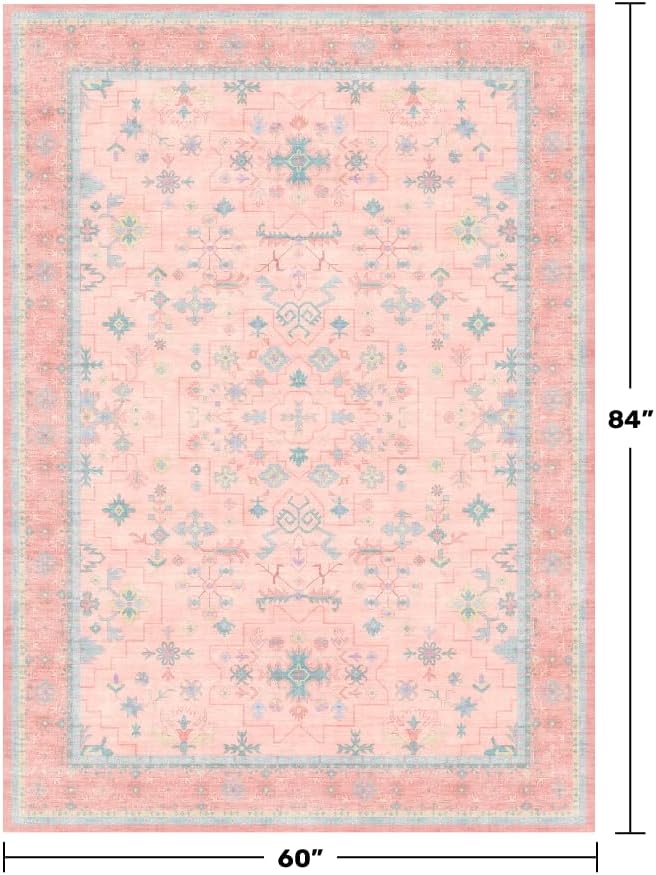 Pink Rugs for Bedroom Girls,Wa - Baby Nursery Vintage Decor recension och pris
