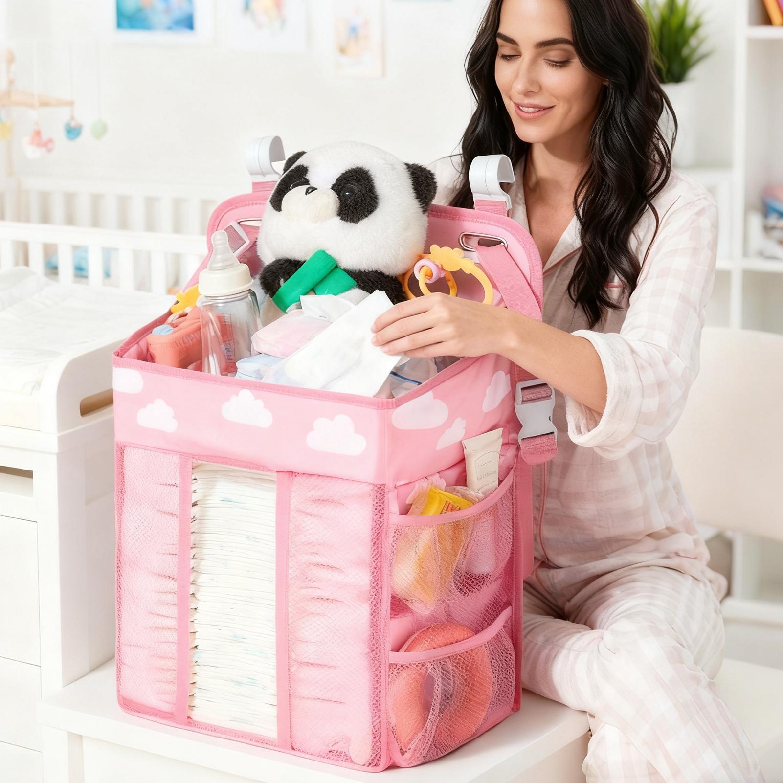 Crib Diaper Organizer Waterpro - Baby Nursery Storage recension och pris
