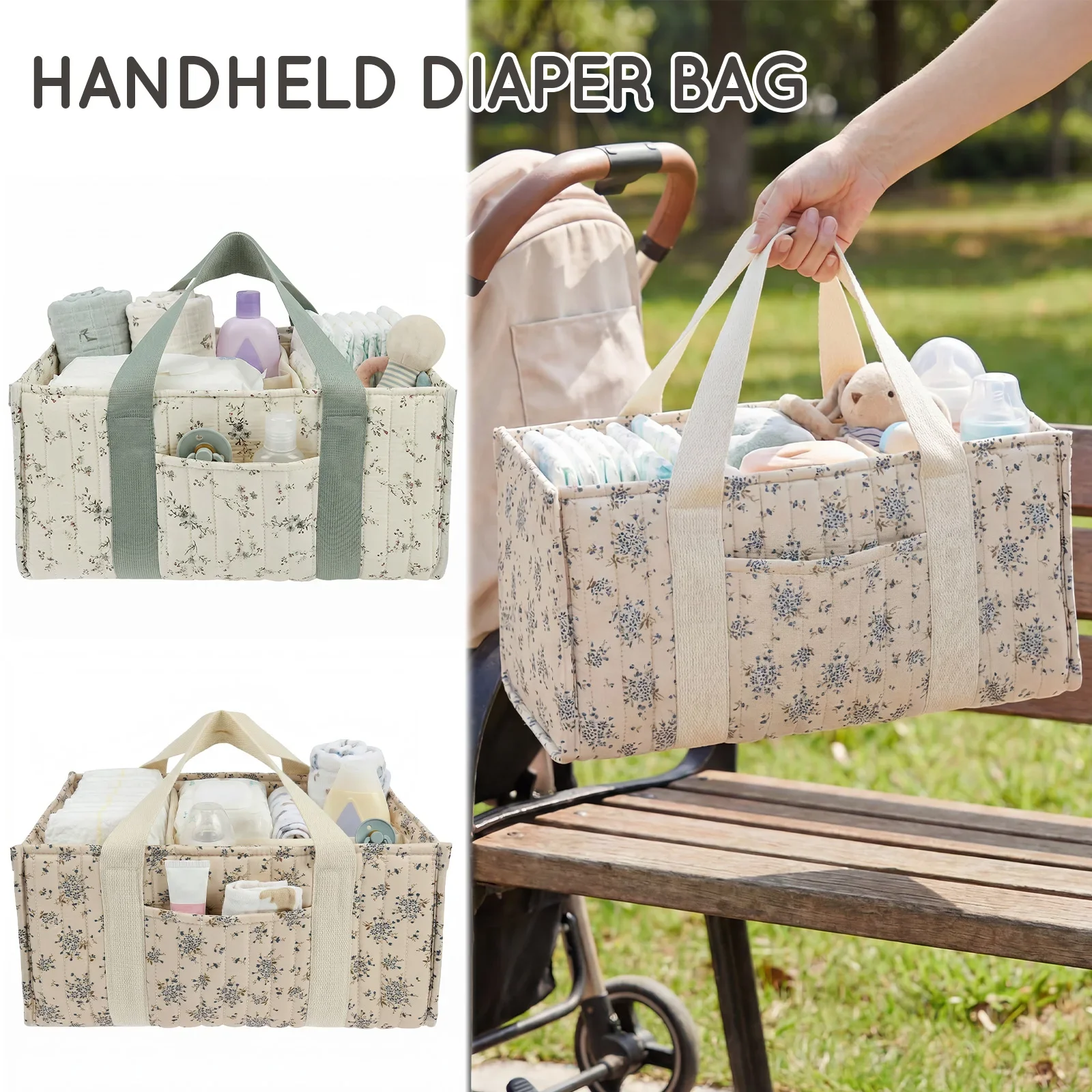 Foldable Diaper Caddy Organize - Baby Nursery Storage recension och pris