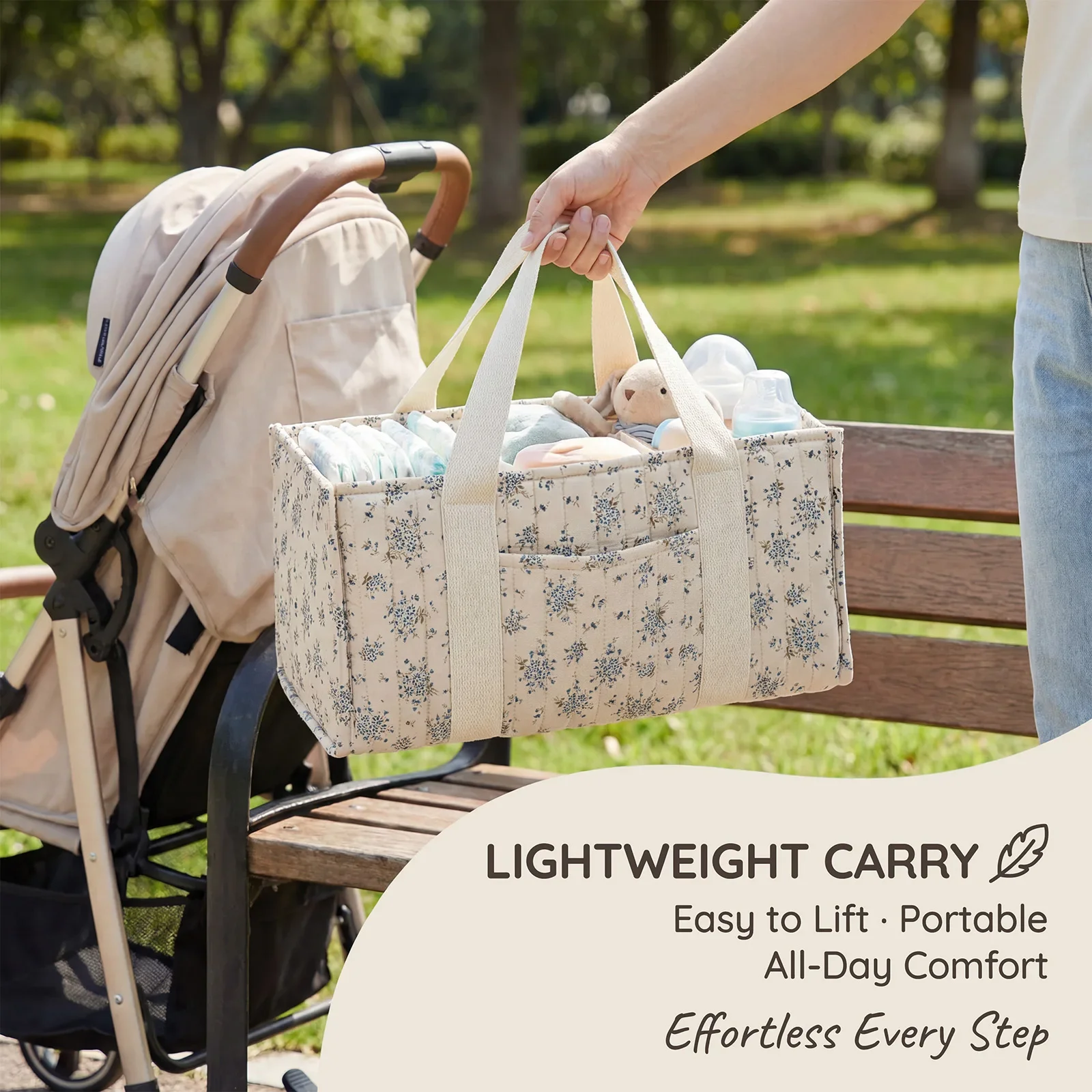 Foldable Diaper Caddy Organize - Baby Nursery Storage recension och pris
