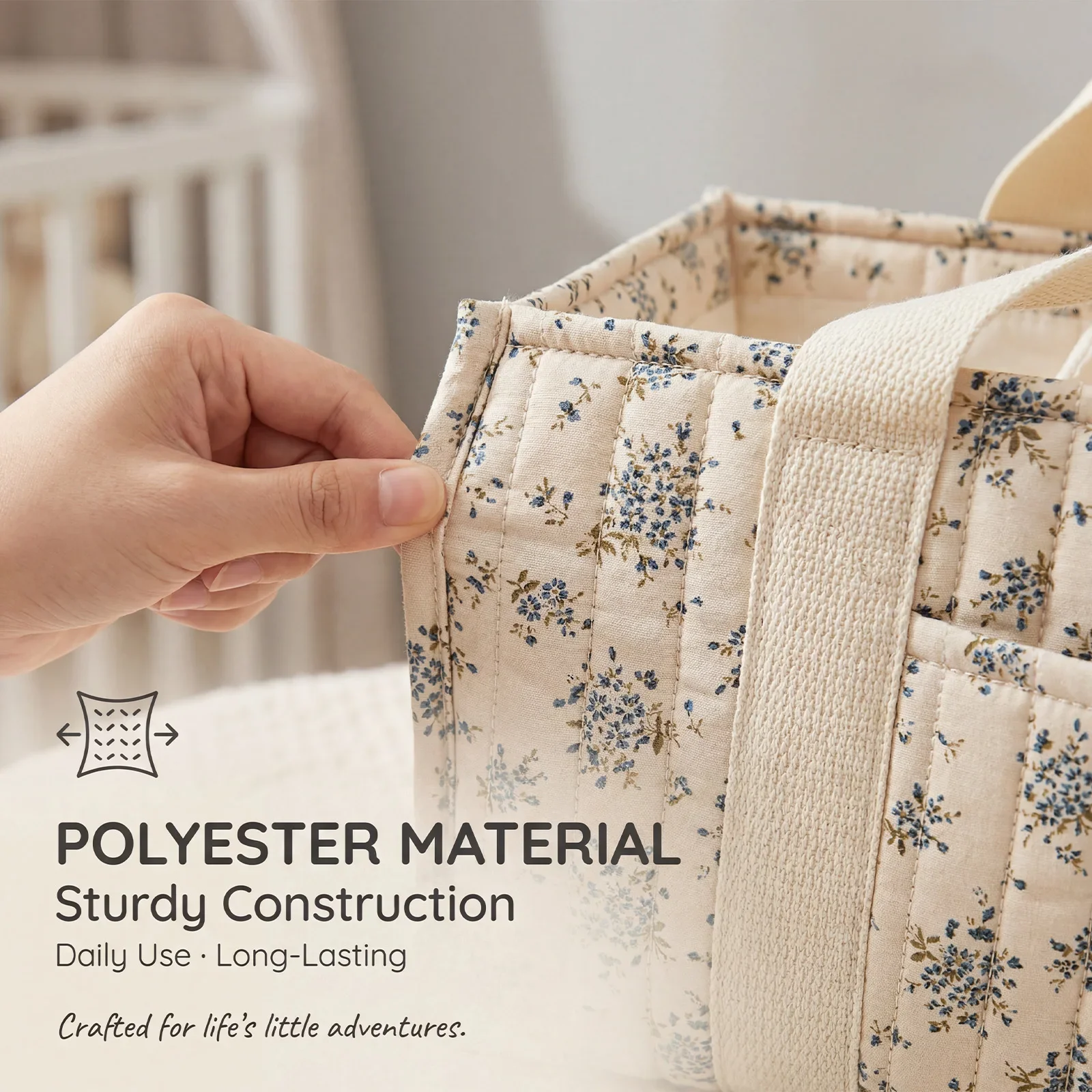 Foldable Diaper Caddy Organize - Baby Nursery Storage recension och pris
