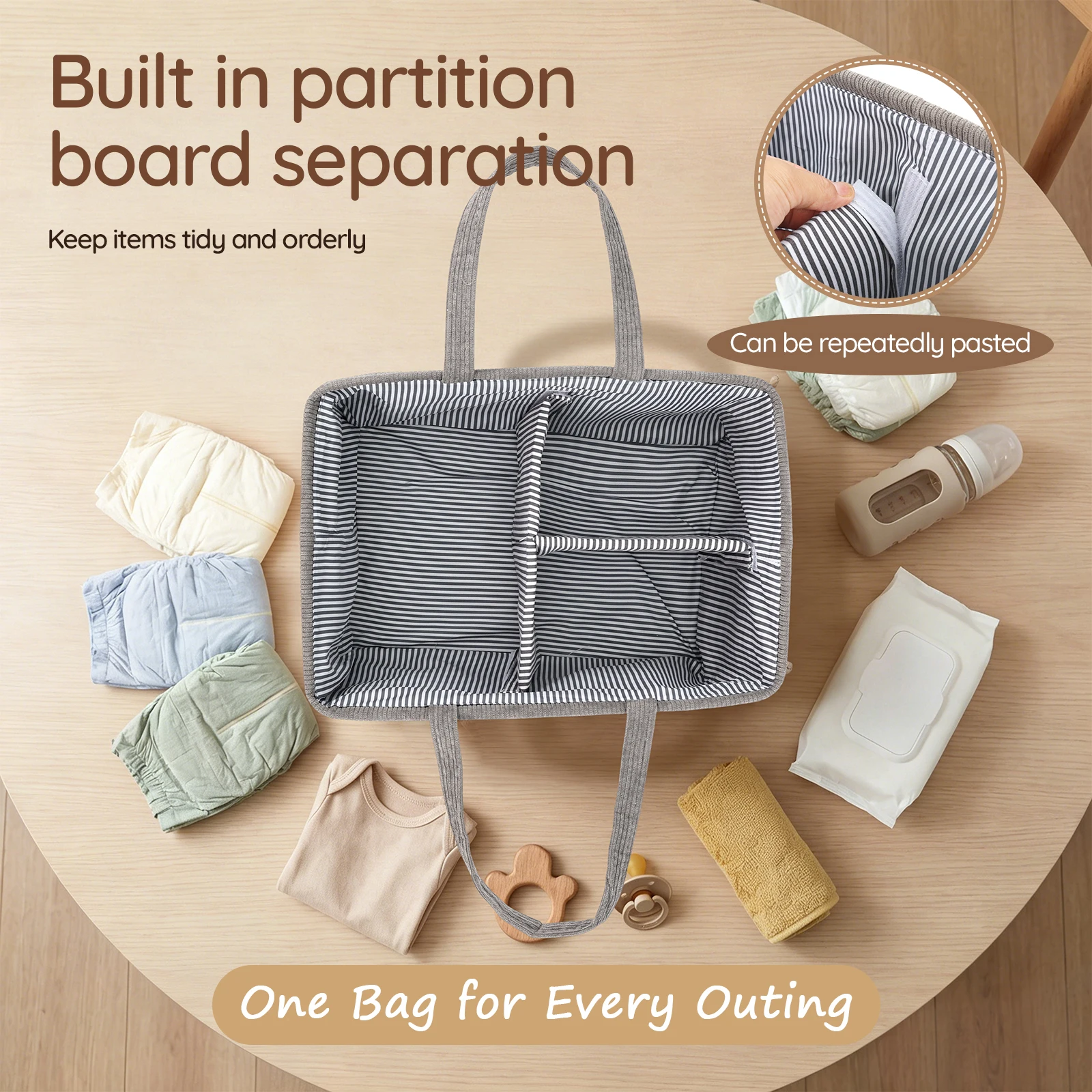 Baby Nappy Caddy Organizer Fol - Baby Nursery Storage recension och pris