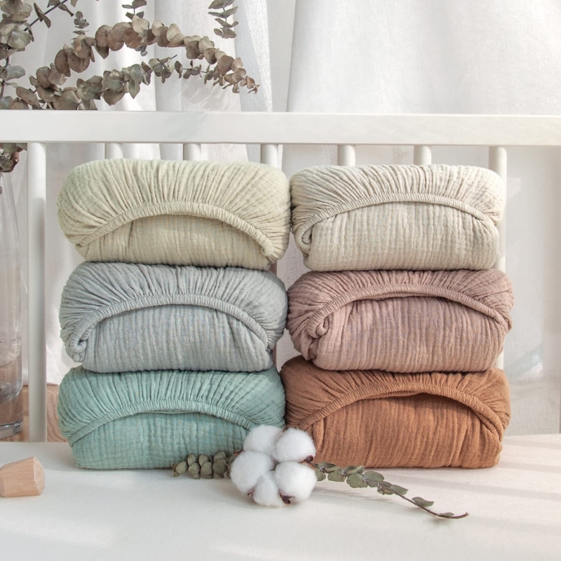 Soft Breathable Muslin Cotton  - Baby Nursery Crib recension och pris