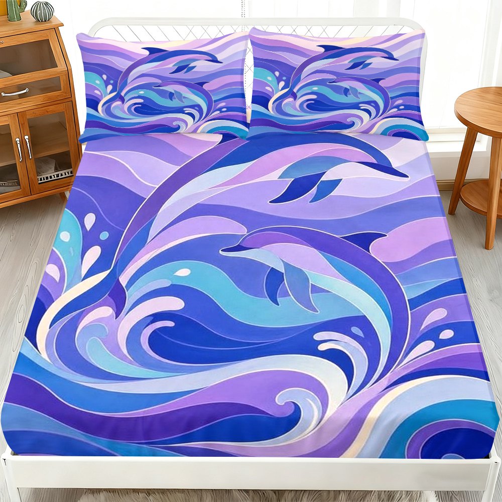 Ocean Wave Dolphin Bedding Set - Baby Nursery Ocean Theme recension och pris