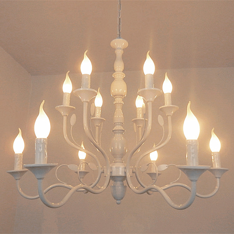 Luxury Rustic Wrought Iron Cha - Baby Nursery Chandelier recension och pris