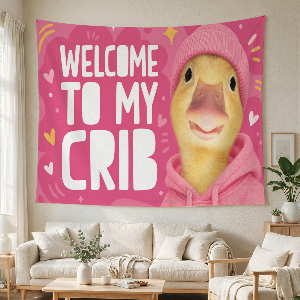 Cute Yellow Duck Nursery Wall  - Baby Nursery Crib recension och pris