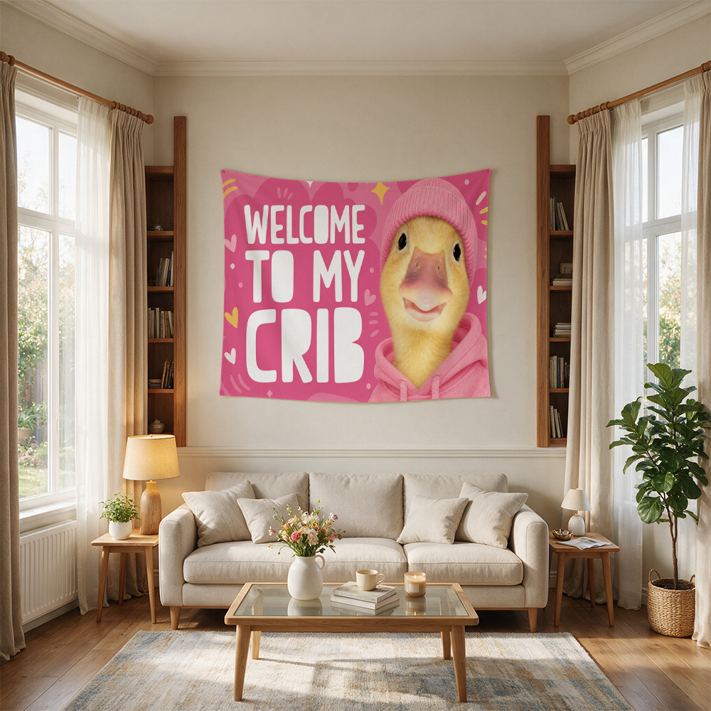 Cute Yellow Duck Nursery Wall  - Baby Nursery Crib recension och pris