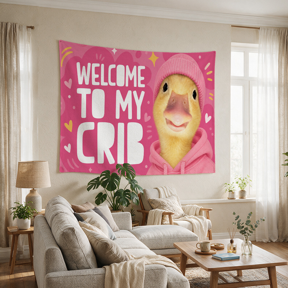 Cute Yellow Duck Nursery Wall  - Baby Nursery Crib recension och pris