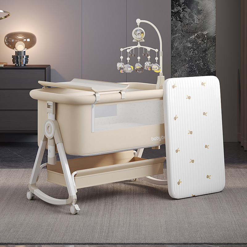 Baby Crib , Portable and Adjus - Baby Nursery Trolley recension och pris