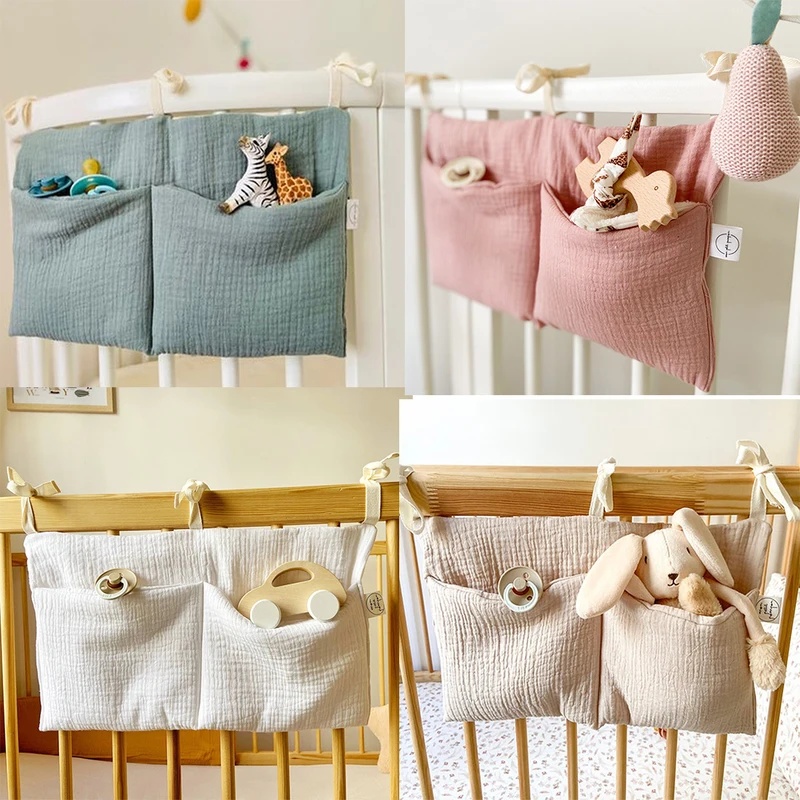 1/2pcs Baby Crib Organizer Cot - Baby Nursery Storage recension och pris