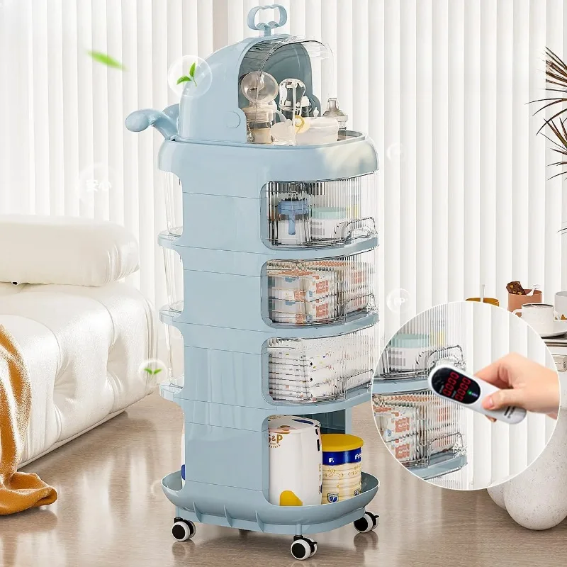 3-Tier Baby Organizer Cart wit - Baby Nursery Storage recension och pris