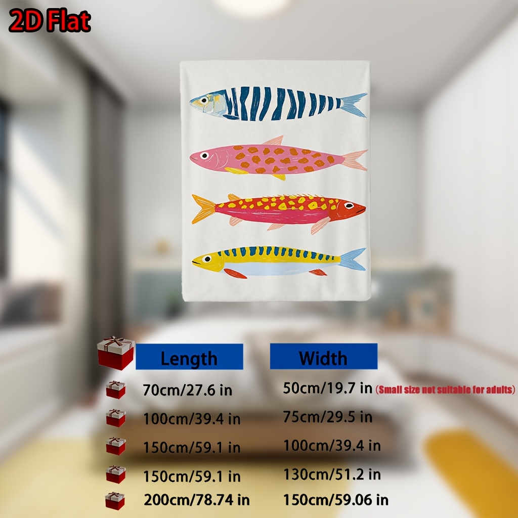 Whimsical Fish Print Throw Bla - Baby Nursery Ocean Theme recension och pris