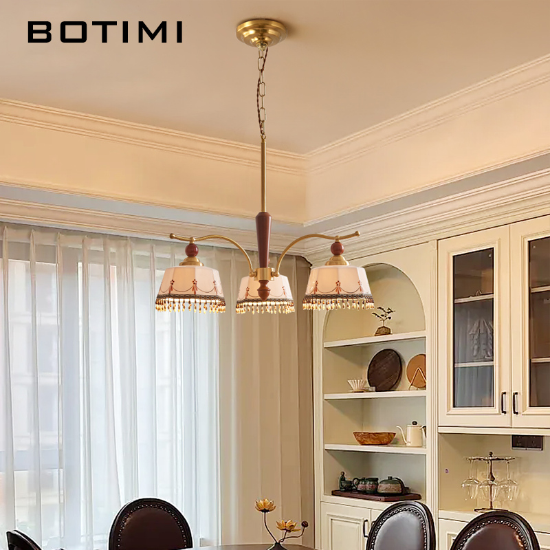 BOTIMI French Copper Chandelie - Baby Nursery Chandelier recension och pris