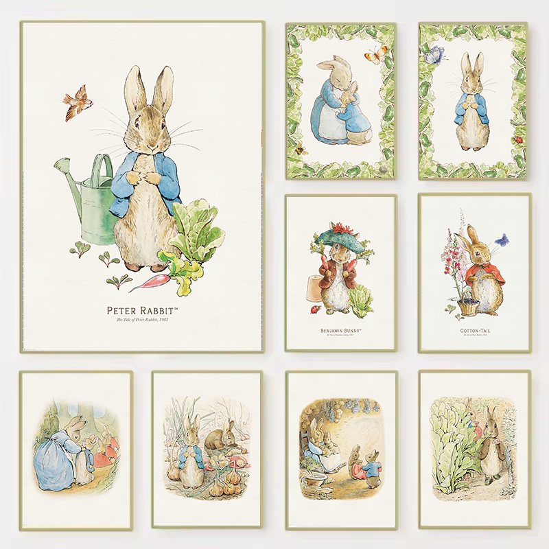 （2D Canvas painting） Vintage B - Baby Nursery Vintage Decor recension och pris