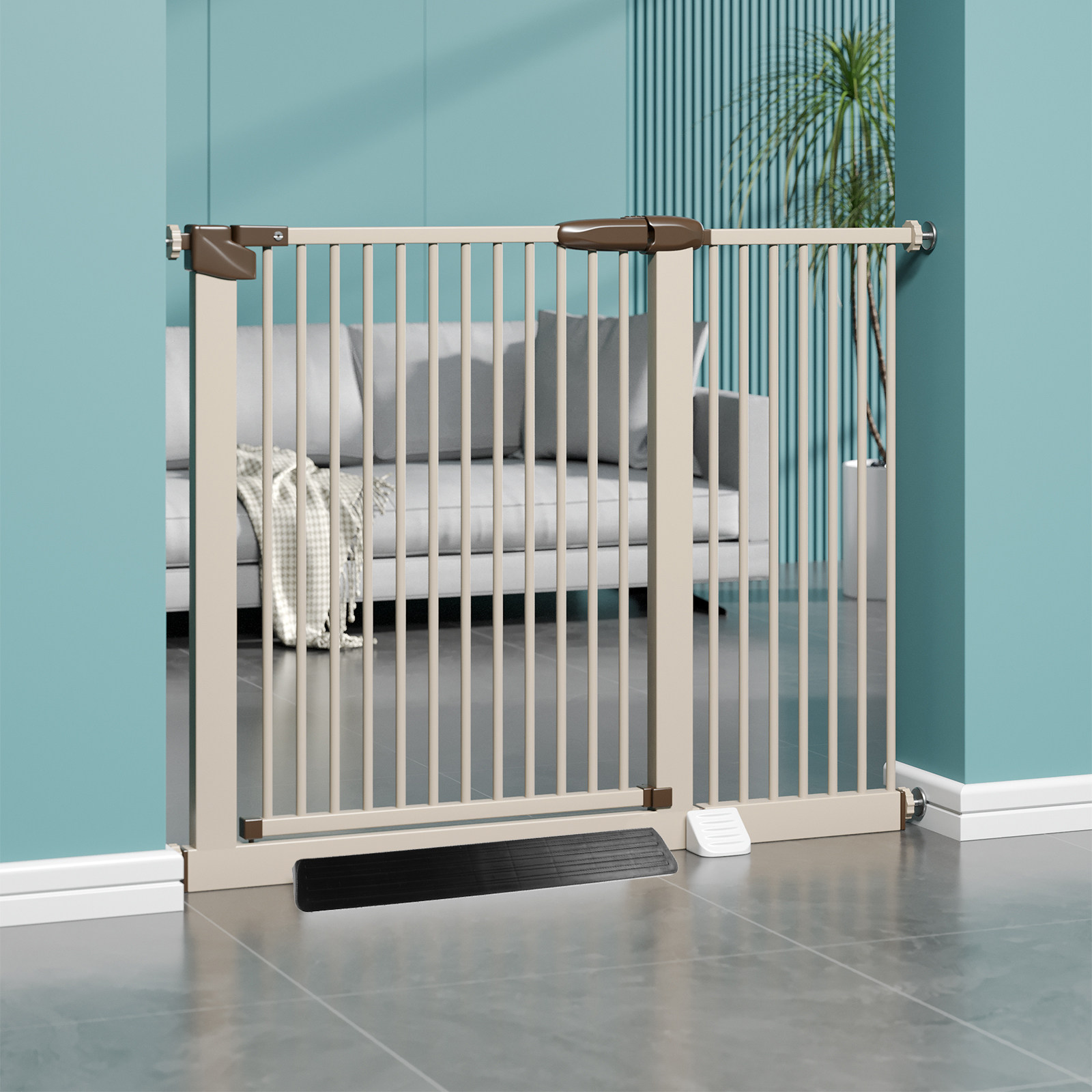 2Pcs Baby Gate Kick Plate Prot - Baby Gate Extra Wide recension och pris