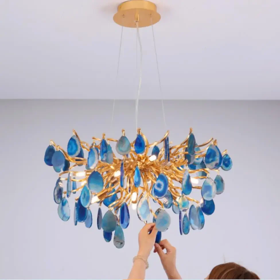 Natural Agate Chandeliers Colo - Baby Nursery Chandelier recension och pris