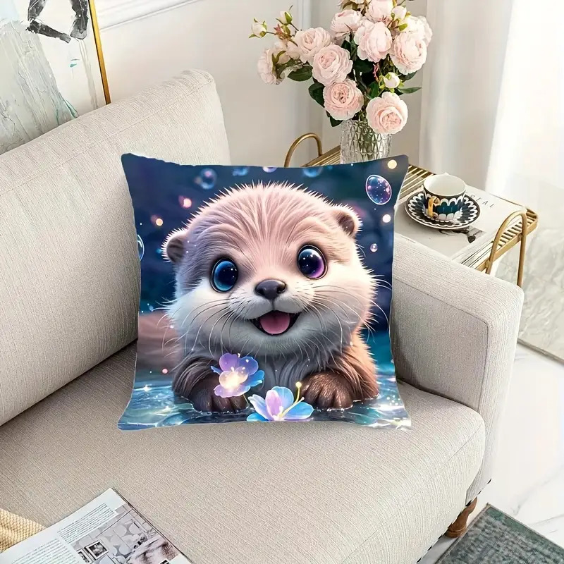 Cute Otter Baby Animal Throw P - Baby Nursery Ocean Theme recension och pris