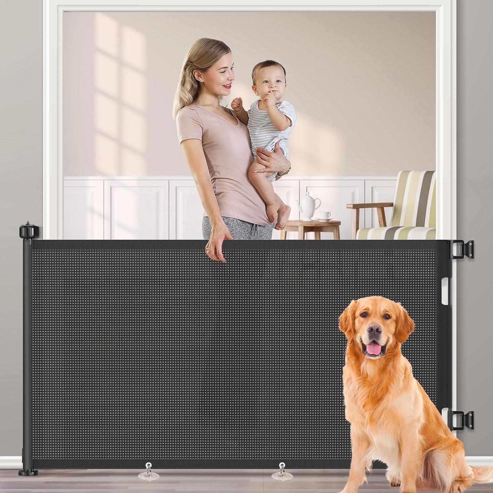 Retractable Baby Gate Punch-fr - Baby Gate Extra Wide recension och pris
